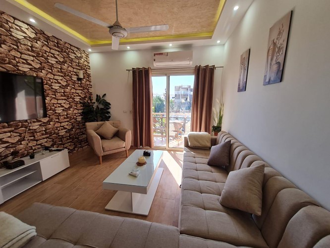 Apartmán s 1 ložnicí a výhledem na bazén v La Vista, Hurghada, Egypt